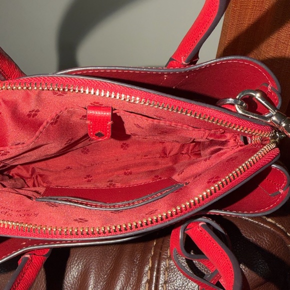 ‼️Kate Spade Margaux Red Leather Mini Satchel Crossbody Bag - Picture 13 of 13